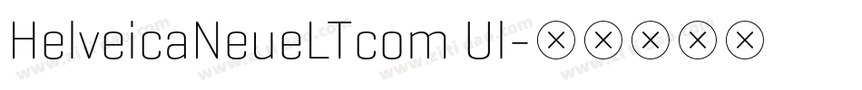 HelveicaNeueLTcom Ul字体转换